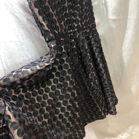 Jill Stuart black/gold cocktail dress. Sz 4 - Picture 10 of 16